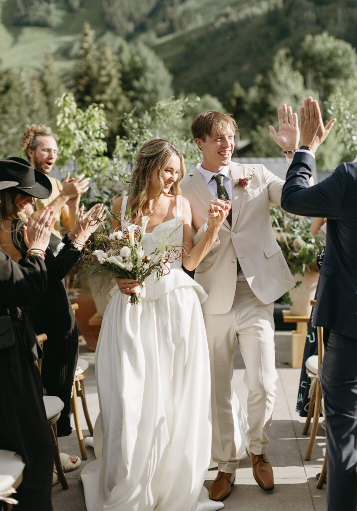 Aspen summer wedding on the MOLLIE Hotel rooftop